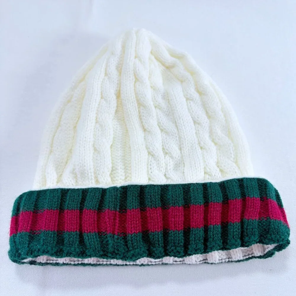 Let's Get Lit Knitted Baby‎ Beanie Hat with Patch New With Tags